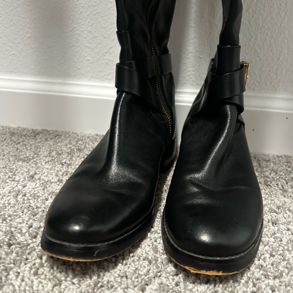 Michael Kors Black Leather Women's Boots - Picture 4 of 5